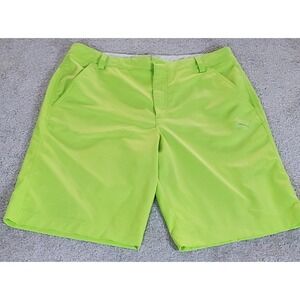 PUMA Men's Golf Shorts Size 34 Actually Measure 35" Green Flat Front